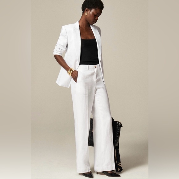 Deedee Python Bell Bottoms Crew Linen Pants